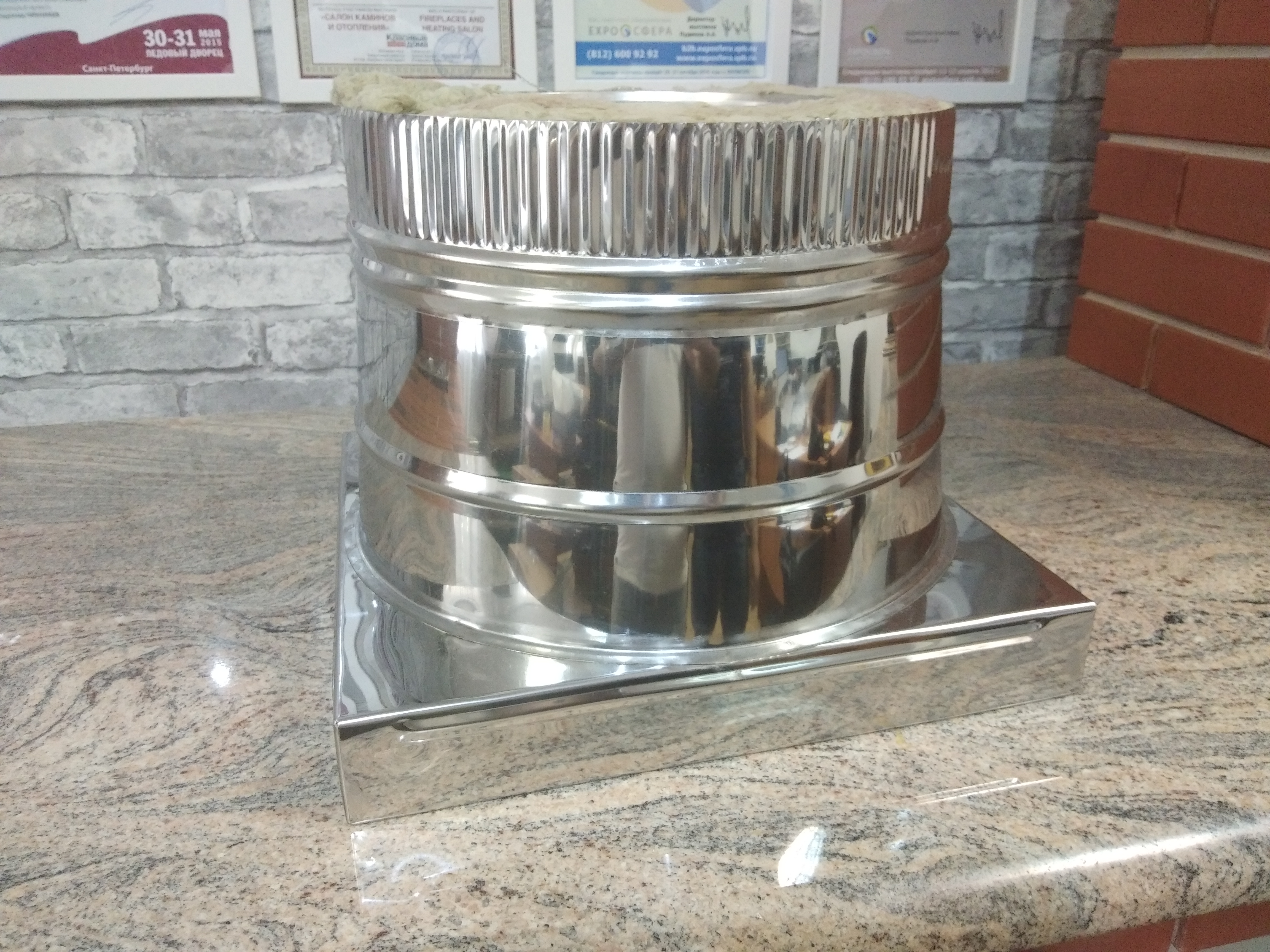 Переходник теплоизолированный на сэндвич 200, 330*330